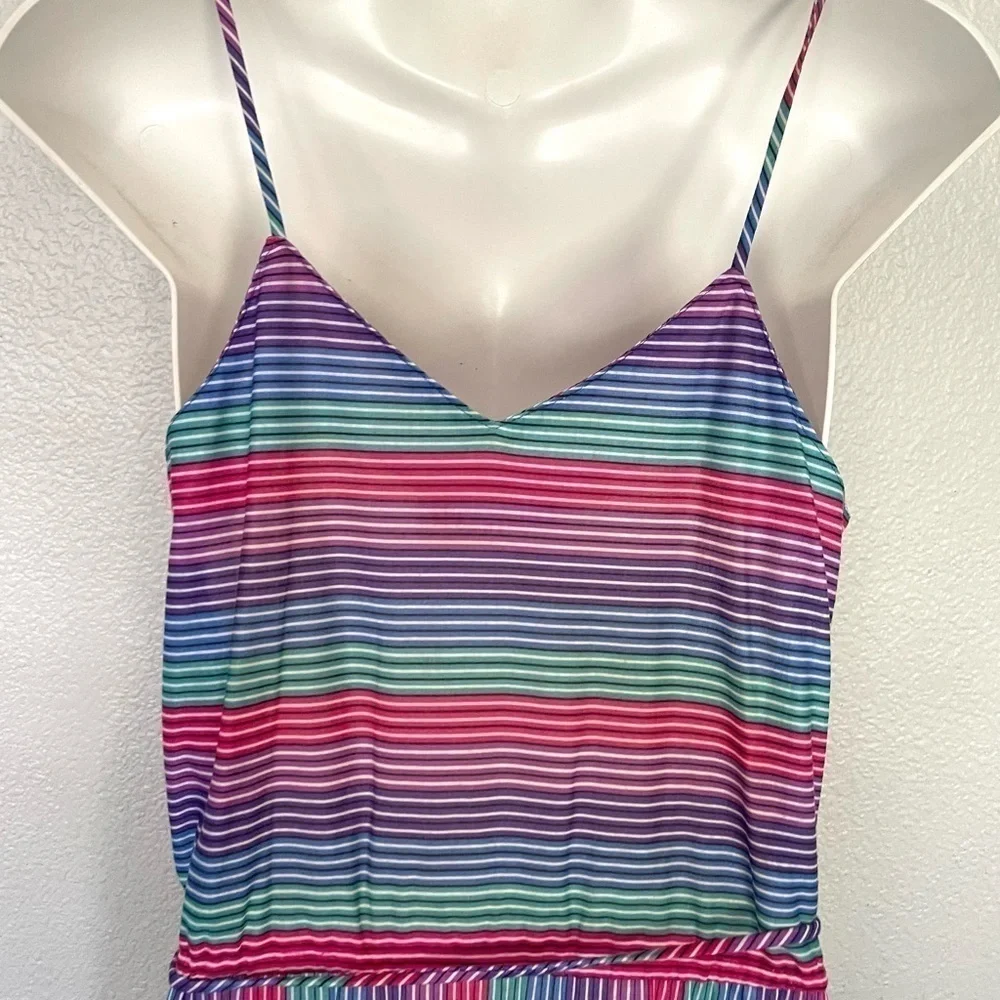 BETSYS THINGS girls vintage striped multicolor sleeveless sundress size 9